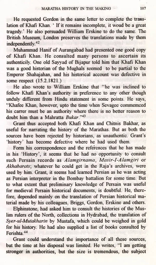 James Cuninghame Grant Duff- Administrator-Historian of the Marathas