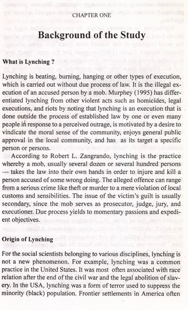 Measure for Measure- Lynching Deaths in West Bengal- A Sociological Study