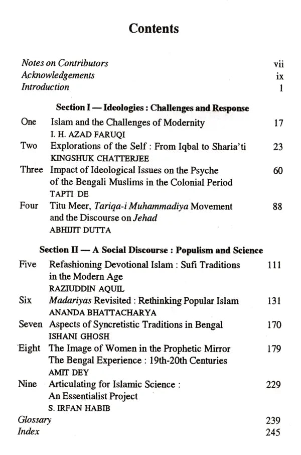 Between Tradition and Modernity- Aspects of Islam in South Asia (Collection of Essays)