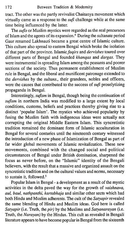 Between Tradition and Modernity- Aspects of Islam in South Asia (Collection of Essays)