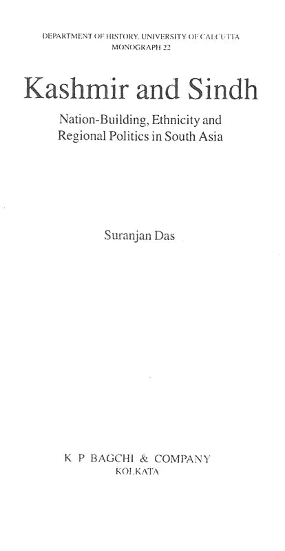 Kashmir and Sindh- Nation-Building, Ethnicity and Regional Politics in South Asia - Retail Maharaj
