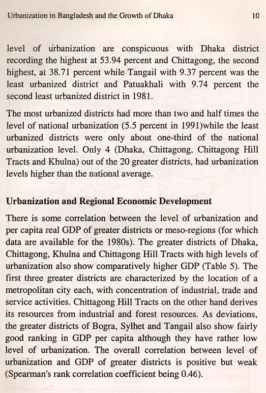 Urbanization in Bangladesh and the Growth of Dhaka Land Use, Poverty and Governance (Four Lectures) An Old and Rare Book - Retail Maharaj