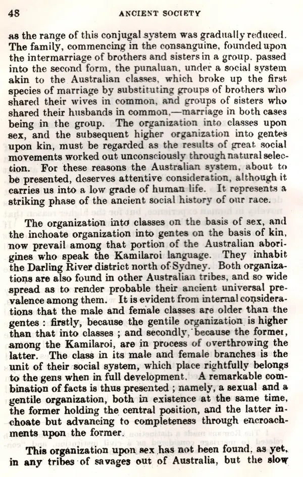 Ancient Society or Researches in the Lines of Human Progress from Savagery through Barbarism to Civilization (An Old and Rare Book) - Retail Maharaj