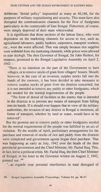 Food Insecurity and the Social Environment (Food Systems and the Human Environment in Eastern India Volume- 1, An Old and Rare Book) - Retail Maharaj