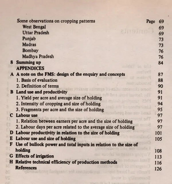 Production Conditions in Indian Agriculture: A Study Based on Farm Management Surveys (University of Cambridge Department of Applied Economics Occasional Paper 33, An Old and Rare Book)