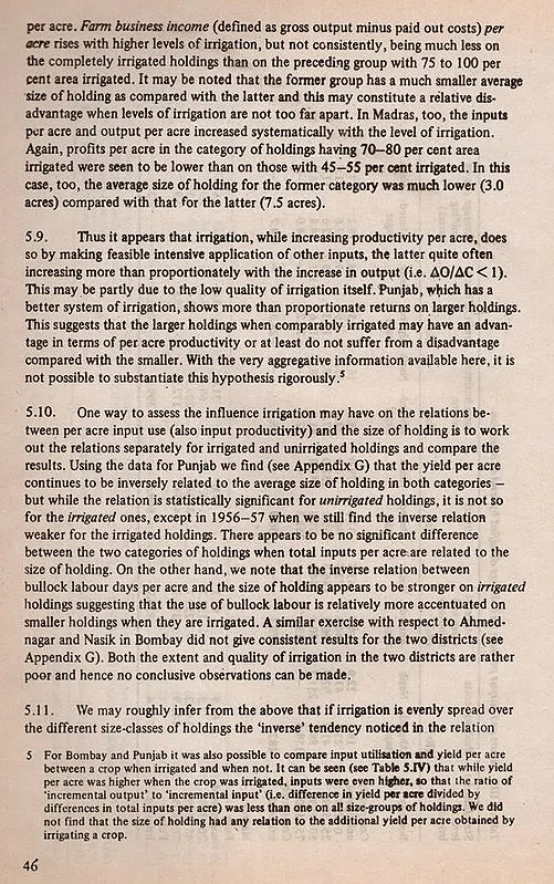 Production Conditions in Indian Agriculture: A Study Based on Farm Management Surveys (University of Cambridge Department of Applied Economics Occasional Paper 33, An Old and Rare Book)