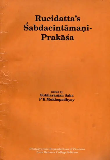Sabdacintamani-Prakasa- A Gloss by Rucidatta Misra on the Sabdakhanda of Gangesa's Tattvacintamani (An Old and Rare Book) - Retail Maharaj