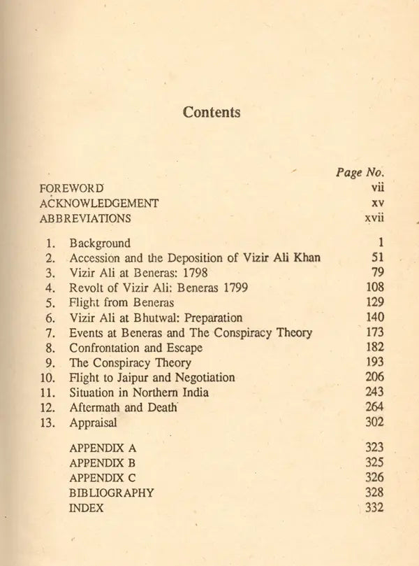 The Rebel Nawab of Oudh- Revolt of Vizir Ali Khan: 1799 (An Old and Rare Book) - Retail Maharaj