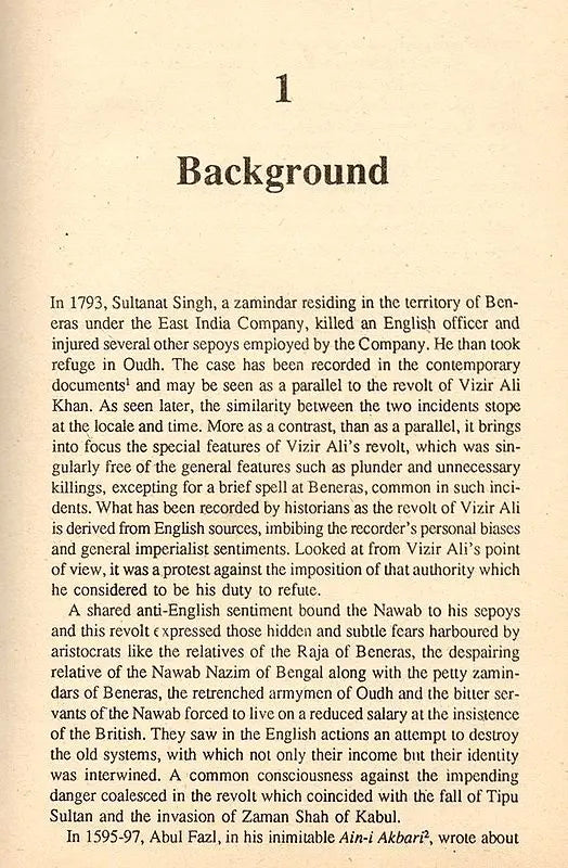 The Rebel Nawab of Oudh- Revolt of Vizir Ali Khan: 1799 (An Old and Rare Book) - Retail Maharaj