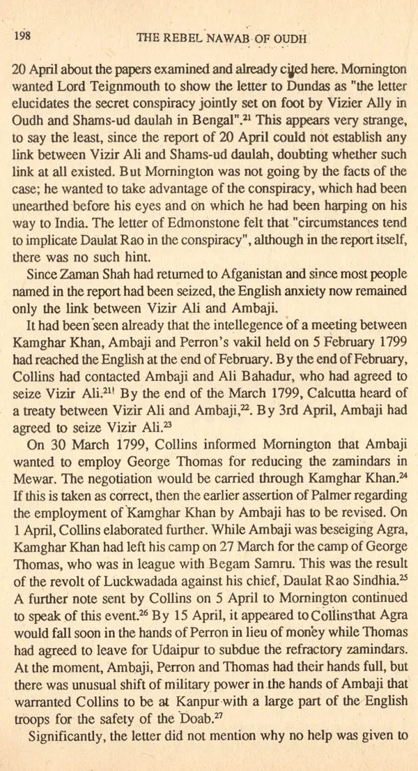 The Rebel Nawab of Oudh- Revolt of Vizir Ali Khan: 1799 (An Old and Rare Book) - Retail Maharaj