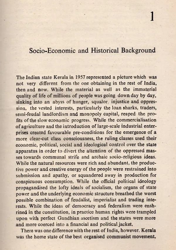 The First Communist Ministry in Kerala 1957-9 (An Old and Rare Book) - Retail Maharaj
