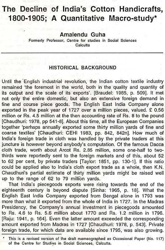 The Calcutta Historical Journal- Vol. XVII, No. 1: Finances in the Early Raj: Investments and the External Sector, Vol. XVII, No. 2 Beyond Orientalism: An Exploration of Some Recent Themes in Indian History and Society (Set of 2 Volumes: An Old and Rare - Retail Maharaj