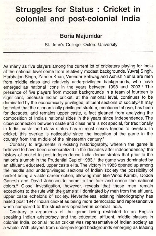 The Calcutta Historical Journal- Vols. XXIII & XXIV: Cricket in Colonial and Post-Colonial India, Regimental Recruitment in the British-Indian Army, 1859-1913 (An Old and Rare Book) - Retail Maharaj
