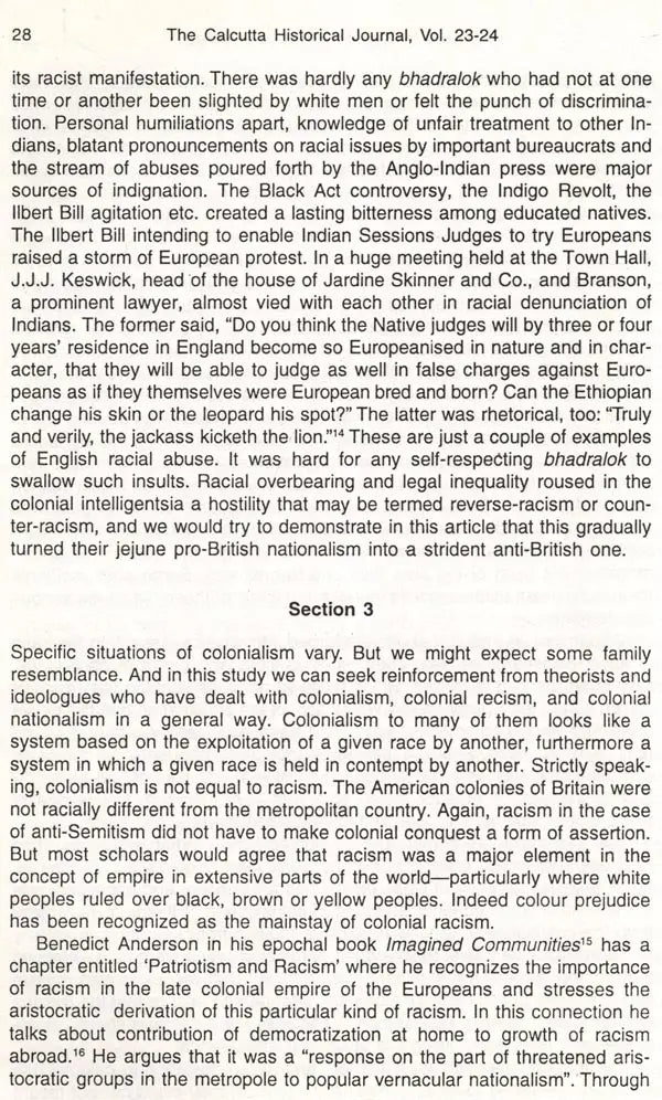 The Calcutta Historical Journal- Vols. XXIII & XXIV: Cricket in Colonial and Post-Colonial India, Regimental Recruitment in the British-Indian Army, 1859-1913 (An Old and Rare Book) - Retail Maharaj