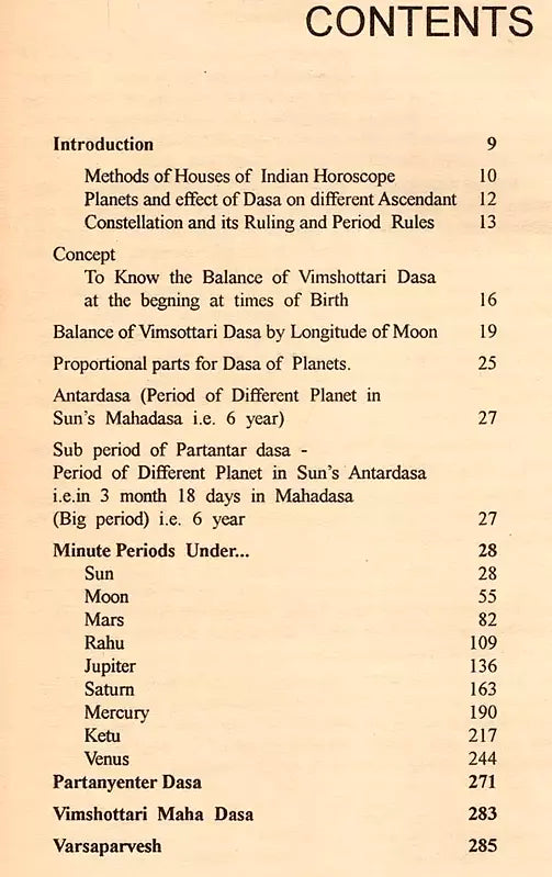 An Advanced Study of Vimshottari Pasa Under Indian Ephemeris