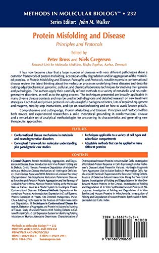 Protein Misfolding and Disease: 232 (Methods in Molecular Biology) - Retail Maharaj