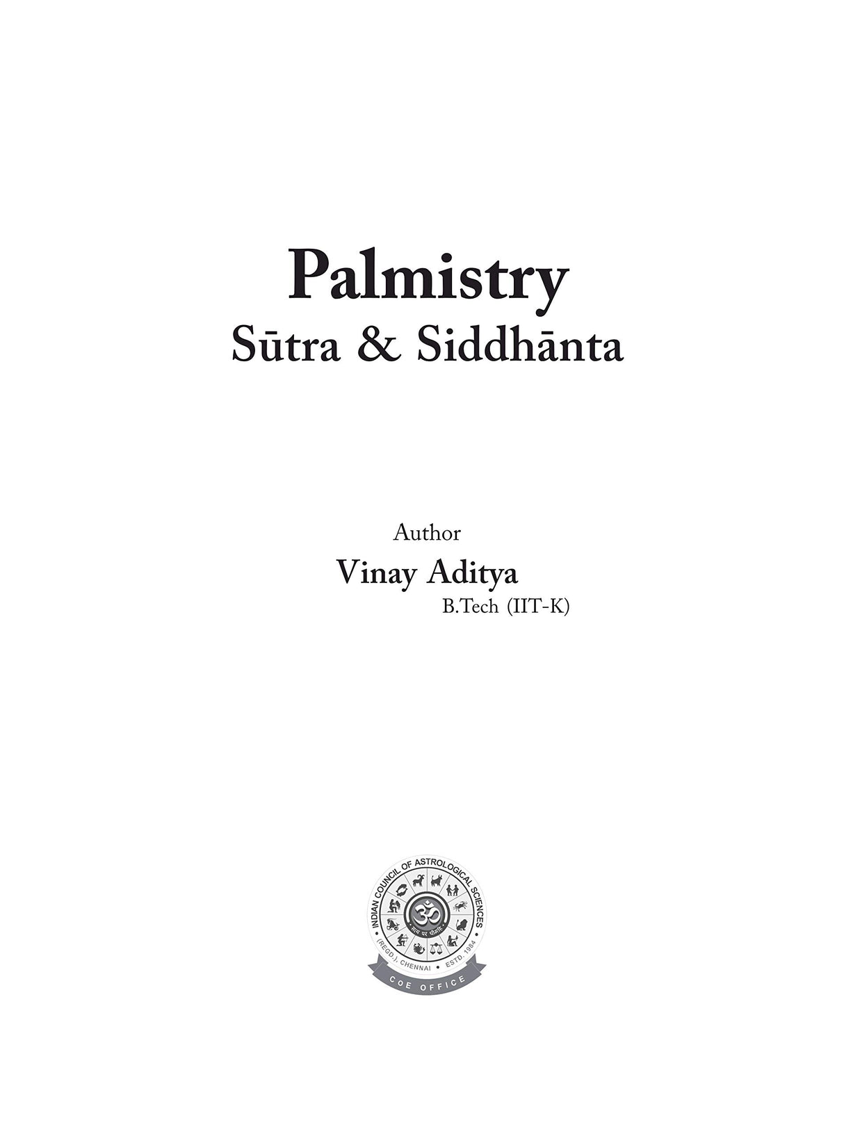 Palmistry: Sutra and Siddhanta (English) - Retail Maharaj