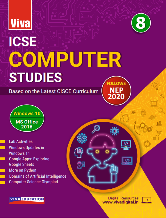 Viva ICSE Computer Studies Windows 10 MS Office 2016 for Class 8 - Retail Maharaj