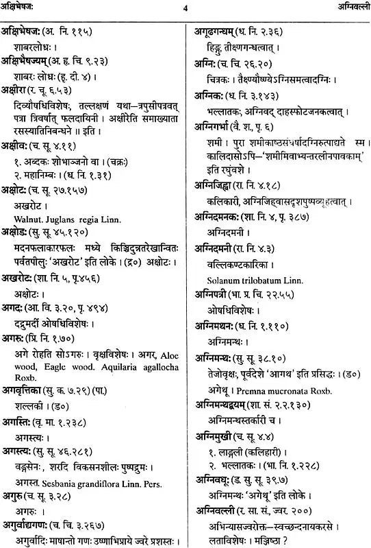 Dravyagunakosah: Dictionary of Ayurvedic terms relating to names, synonyms properties and actions of Medical Plants (Sanskrit-Hindi-English) - Retail Maharaj