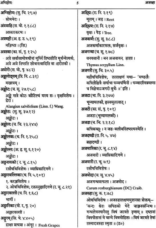 Dravyagunakosah: Dictionary of Ayurvedic terms relating to names, synonyms properties and actions of Medical Plants (Sanskrit-Hindi-English) - Retail Maharaj