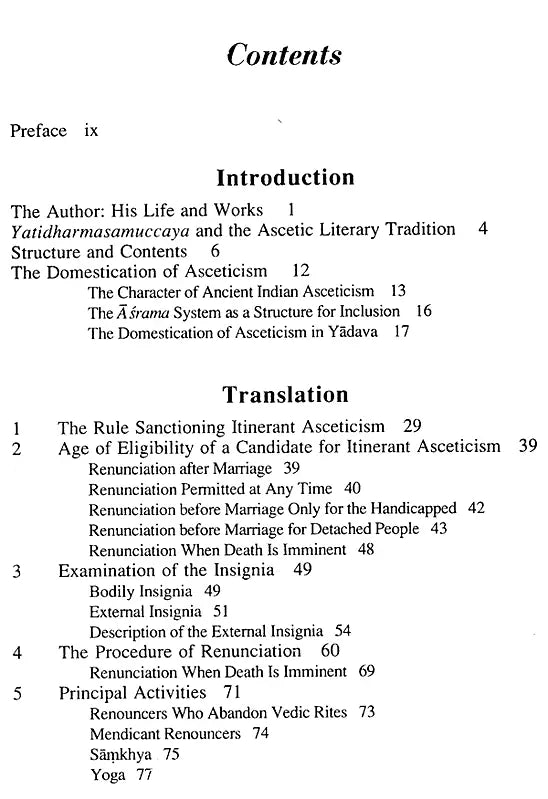 Rules and regulations of Brahmanical asceticism: Yatidharmasamuccaya of Yadava Prakasa (Sri Garib Dass oriental series) - Retail Maharaj