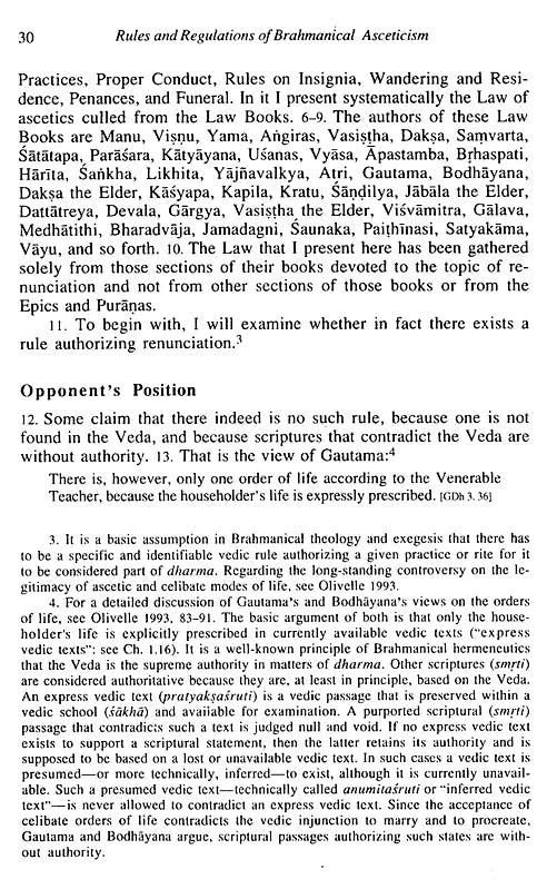 Rules and regulations of Brahmanical asceticism: Yatidharmasamuccaya of Yadava Prakasa (Sri Garib Dass oriental series) - Retail Maharaj