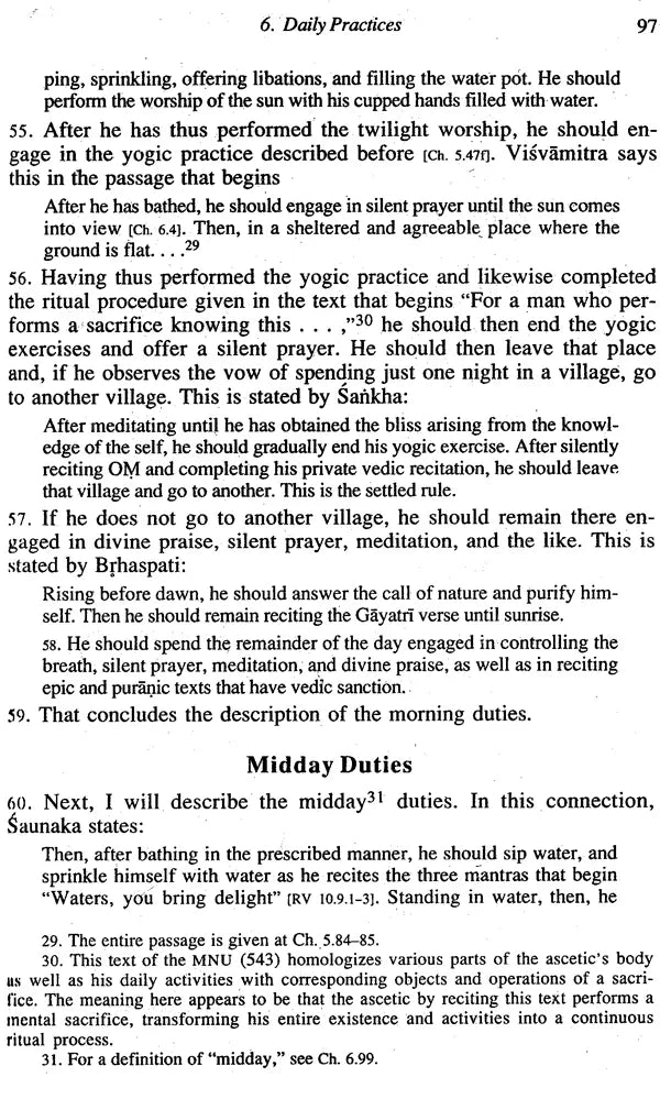 Rules and regulations of Brahmanical asceticism: Yatidharmasamuccaya of Yadava Prakasa (Sri Garib Dass oriental series) - Retail Maharaj
