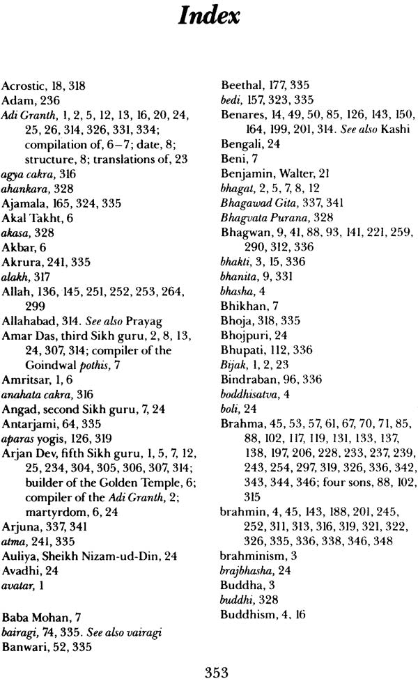 Songs of Kabir From the Adi Granth - Retail Maharaj