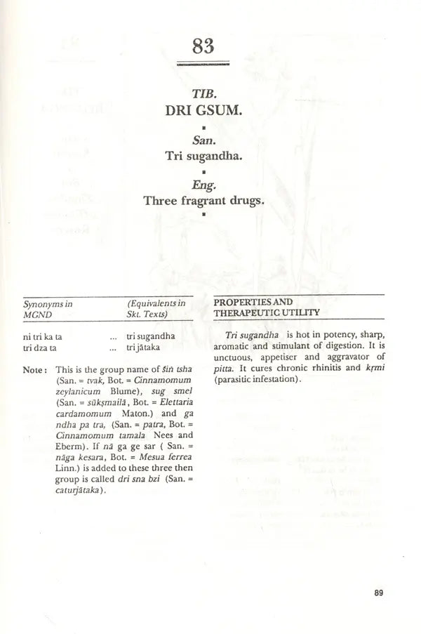 Materia Medica of Tibetan Medicine - Retail Maharaj