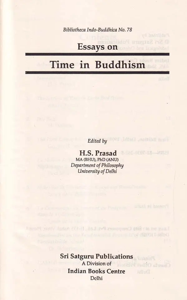Essays on Time in Buddhism - Retail Maharaj