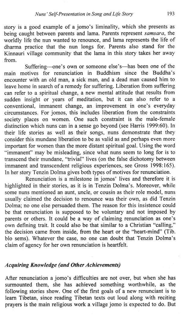 Songs and Lives of the Jomo: Nuns of Kinnaur Northwest India. Women's Religious Expression in Tibetan Buddhism - Retail Maharaj
