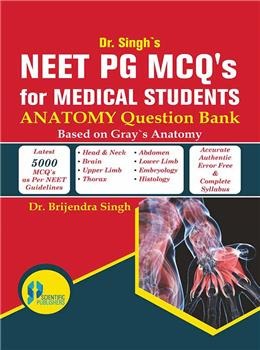Dr. Singh's NEET PG MCQ's for Medical Students ANATOMY Question Bank - Retail Maharaj