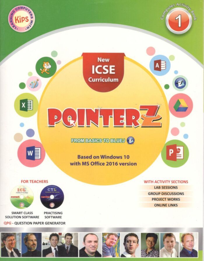 ICSE Pointerz Computer Activity Book for Class 1 - Retail Maharaj