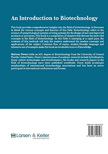 An Introduction to Biotechnology - Retail Maharaj