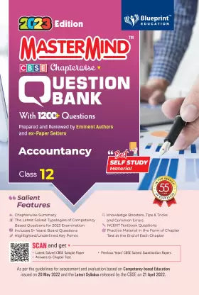 Master Mind Accountancy CBSE Class 12 Question Bank. 2100+ Questions based on Latest Pattern for 2023 Examination. - Retail Maharaj