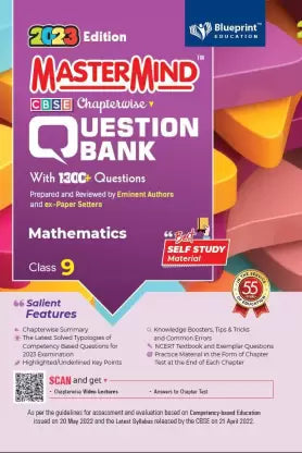 Master Mind Mathematics CBSE Class 9 Question Bank. 1300+ Questions based on Latest Pattern for 2023 Examination. - Retail Maharaj