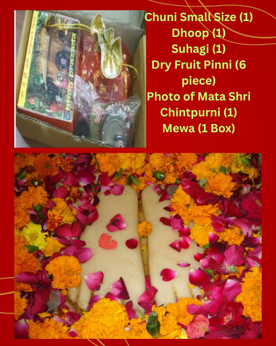 Mata Shri Chintpurni Devi Ji Small Size Prasad – Divine Blessings Set - Retail Maharaj