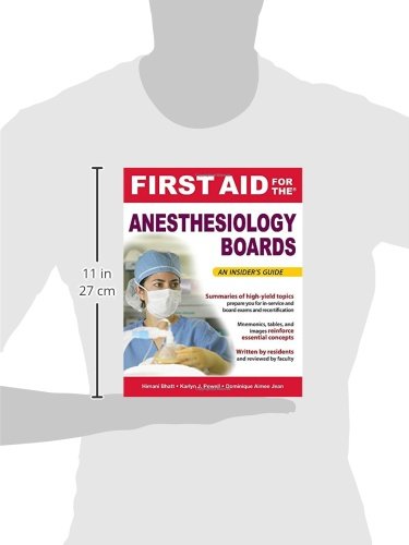 First Aid for the Anesthesiology Boards: An Insider's Guide (A & L REVIEW) - Retail Maharaj