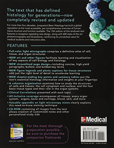 Junqueira's Basic Histology: Text and Atlas, Thirteenth Edition - Retail Maharaj