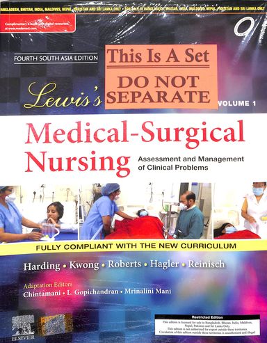 Lewiss Medical Surgical Nursing Set Of 2 Vols - Retail Maharaj