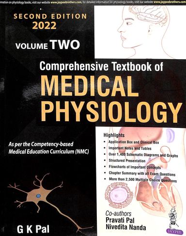 Gk Pal Comprehensive Textbook Of Medical Physiology St Of 2 Vol - Retail Maharaj