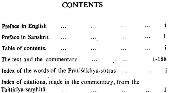 Taittiriya-Pratisakhya With the Bhasya (Padakramasadana of Mahiseya) - Retail Maharaj