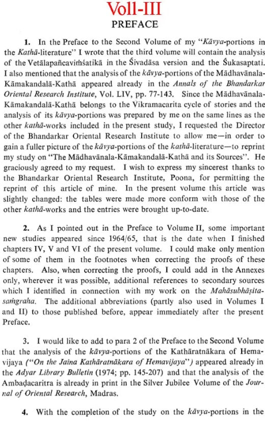 The Kavya-Portions in The Katha-Literature-An Analysis (An Old and Rare Book Set of Volume-3) - Retail Maharaj