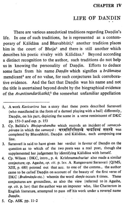 A Critical Study of Dandin and His Works (An Old and Rare Book) - Retail Maharaj