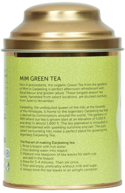 200g Organic Darjeeling Green Tea from Mim Tea Garden (Pack of 2) - Retail Maharaj