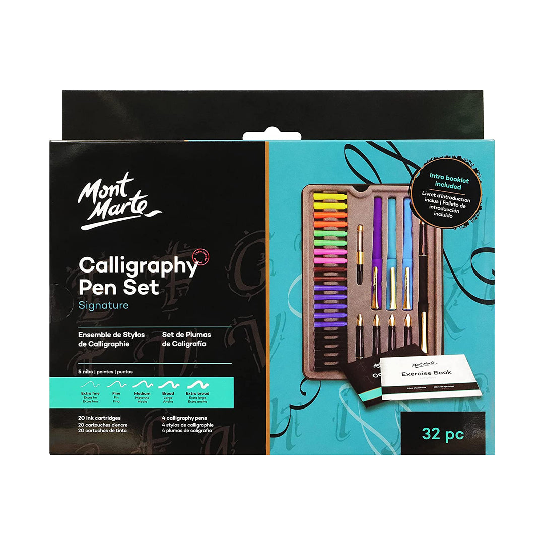 Mont Marte Calligraphy Pen Set 31 Pcs - Retail Maharaj