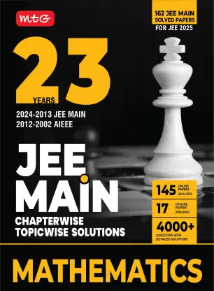 23 Years JEE MAIN Chapterwise Topicwise (2024-2002) Previous Years Solved Question Papers (PYQs) Mathematics - Retail Maharaj