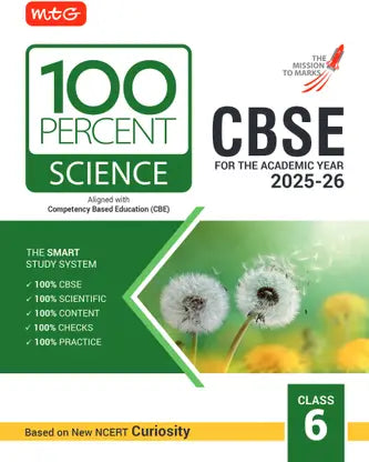 MTG CBSE Class-6 100 Percent Science For 2025-26 Exam - Retail Maharaj
