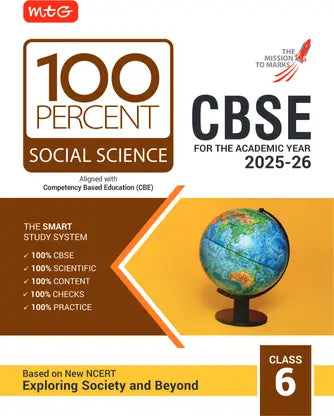 MTG CBSE Class-6 100 Percent Social-Science For 2025-26 Exam - Retail Maharaj