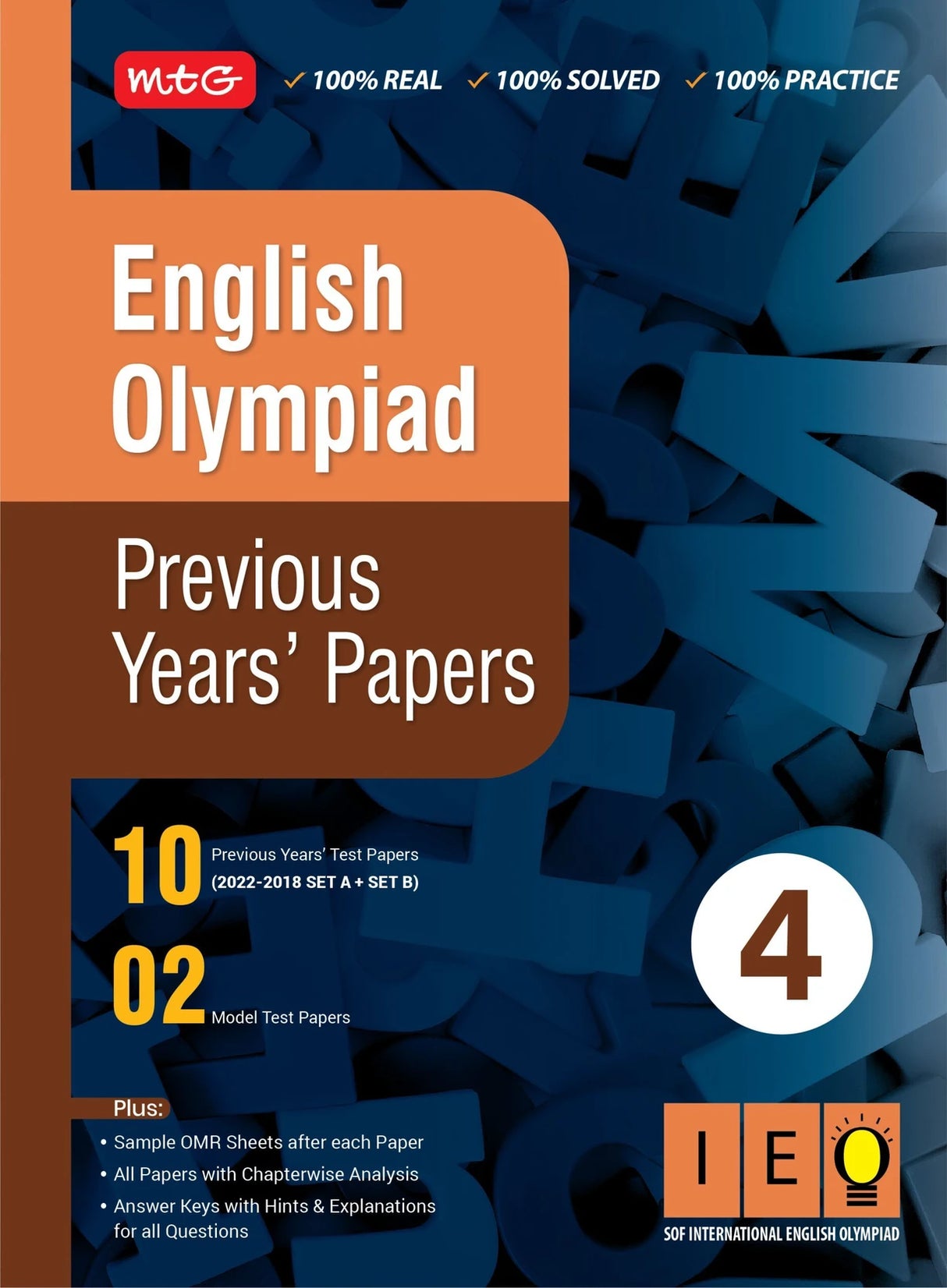 MTG English (IEO) Olympiad Previous Years Papers with Mock Test Papers Class 4 - Retail Maharaj